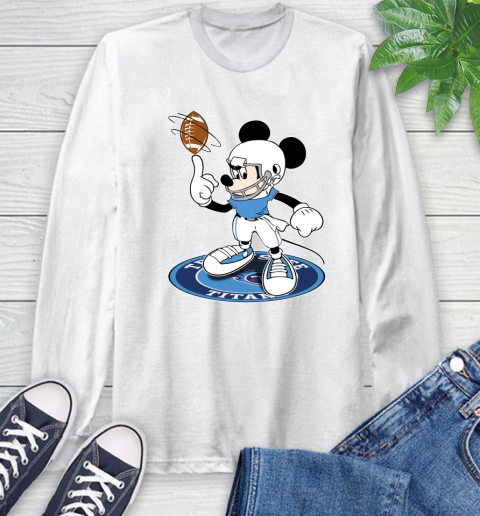 NFL Football Tennessee Titans Cheerful Mickey Disney Shirt Long Sleeve T-Shirt 2
