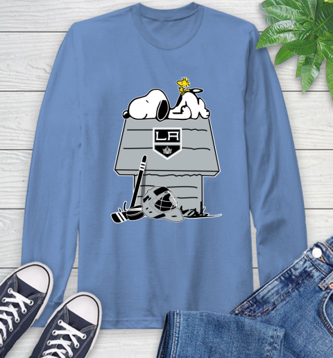 Los Angeles Kings NHL Hockey Snoopy Woodstock The Peanuts Movie Long Sleeve T-Shirt 11