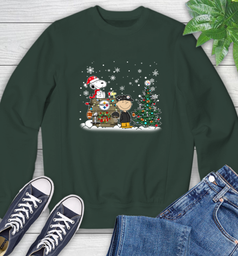 NFL Pittsburgh Steelers Snoopy Charlie Brown Christmas Football Super Bowl Sports Sweatshirt 12