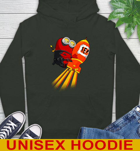 NFL Football Cincinnati Bengals Deadpool Minion Marvel Shirt Hoodie 12