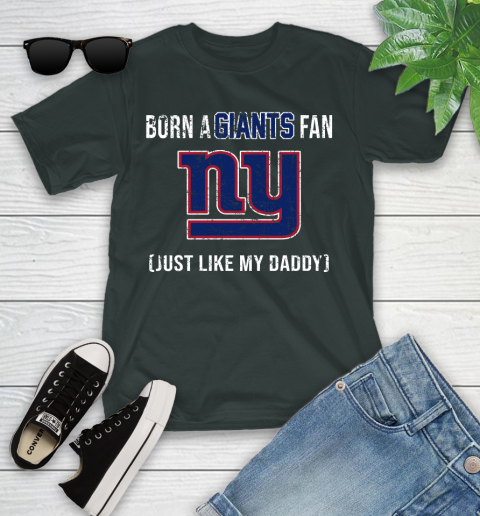 NFL New York Giants Football Loyal Fan Just Like My Daddy Shirt Youth T-Shirt 5