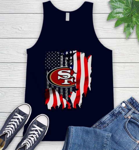 San Francisco 49ers NFL Football American Flag Tank Top 2