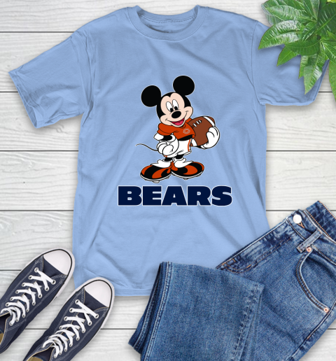 NFL Football Chicago Bears Cheerful Mickey Mouse Shirt T-Shirt 12