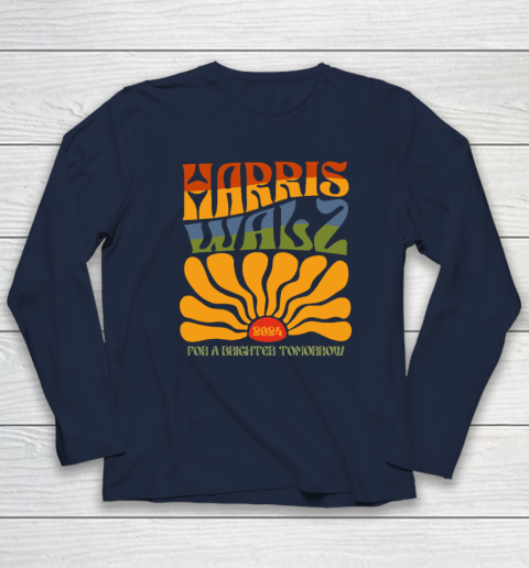 Harris Waltz For A Brighter Tomorrow Boho Aesthetic Long Sleeve T-Shirt 2