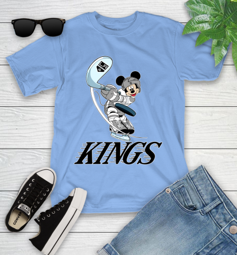 NHL Hockey Los Angeles Kings Cheerful Mickey Mouse Shirt Youth T-Shirt 11