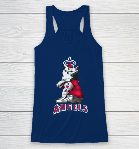 MLB Baseball My Cat Loves Los Angeles Angels Racerback Tank 6