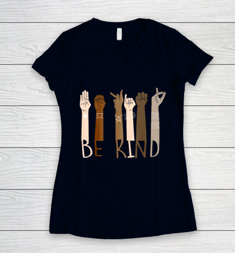 Be Kind Hand Sign Language Teachers Melanin Interpreter Asl T-Shirt Be Kind Hand Sign Language Teachers Melanin Interpreter Asl T-Shirt