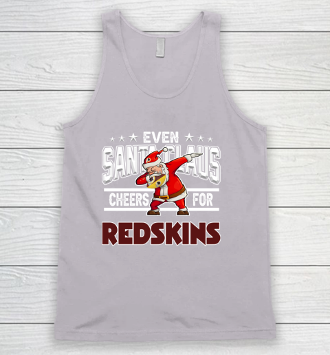 Washington Redskins Even Santa Claus Cheers For Christmas NFL Tank Top 3