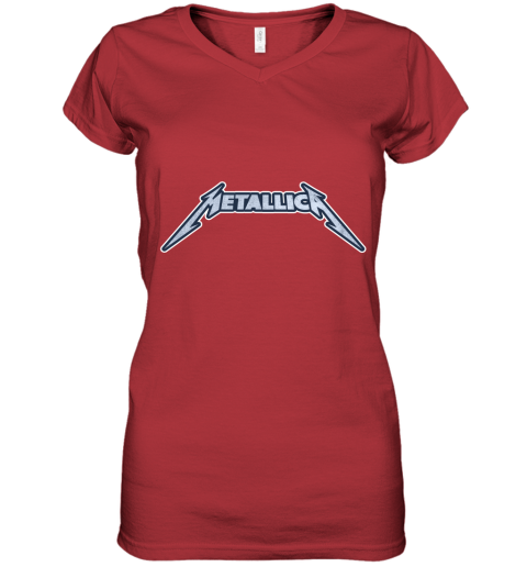 Vintage Metallica Band Rock Metal Women's V-Neck T-Shirt