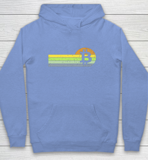Bitcoin BTC Vintage Sunset Crypto Cryptocurrency Blockchain Hoodie 8