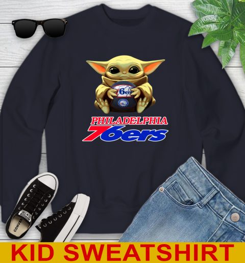 NBA Basketball Philadelphia 76ers Star Wars Baby Yoda Shirt 115