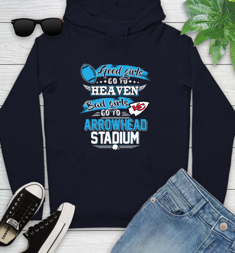 Kansas City Chiefs NFL Bad Girls Go To Arrowhead Stadium Shirt Youth Hoodie 3