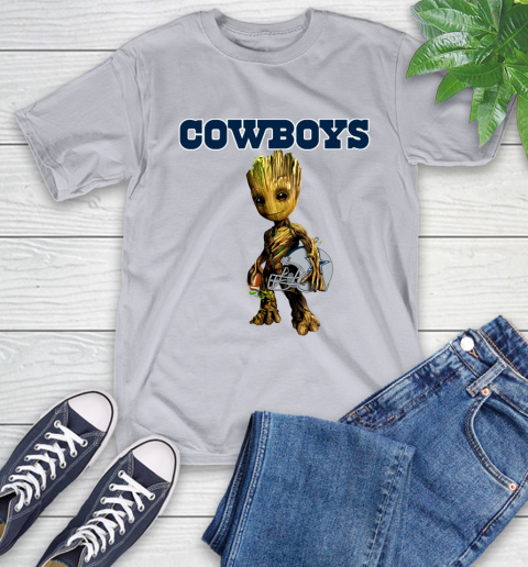 Dallas Cowboys NFL Football Groot Marvel Guardians Of The Galaxy T-Shirt 6