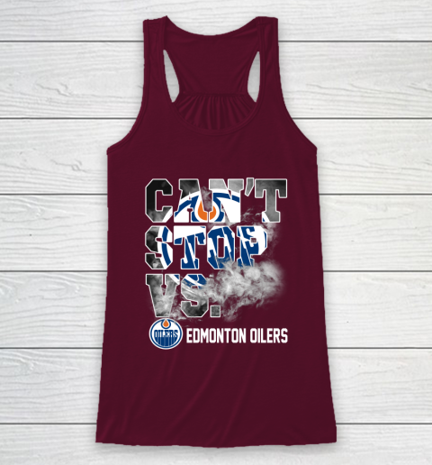 NHL Edmonton Oilers Hockey Can't Stop Vs Racerback Tank 2
