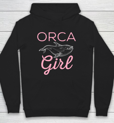 Funny Orca Lover Graphic for Women Girls Kids Whale Hoodie