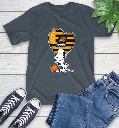 Phoenix Suns NBA Basketball The Peanuts Movie Adorable Snoopy T-Shirt 9