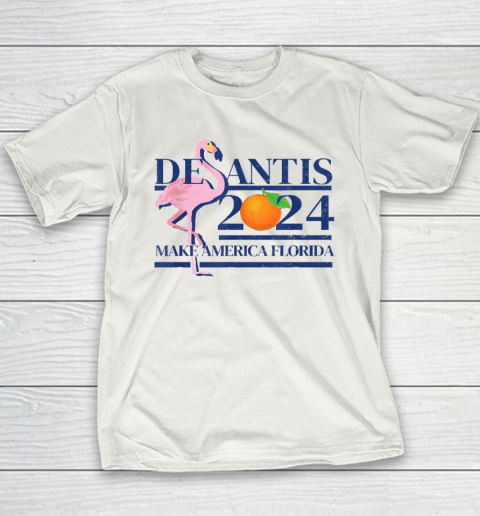 Make America Florida Flamingo Shirt DeSantis 2024 Youth T-Shirt