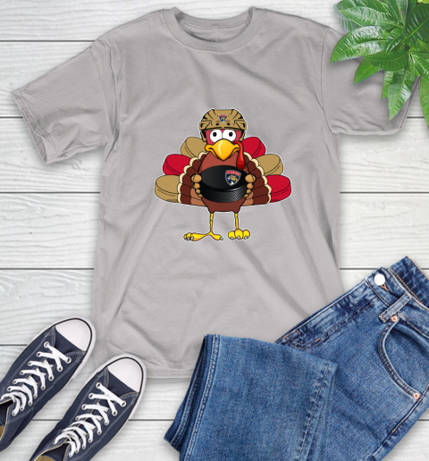 Florida Panthers Turkey Thanksgiving Day T-Shirt 12