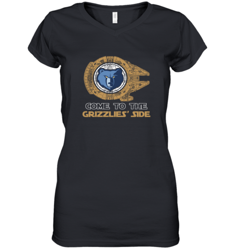 NBA Come To The Memphis Grizzlies Side Star Wars Basketball Sports Women's V-Neck T-Shirt