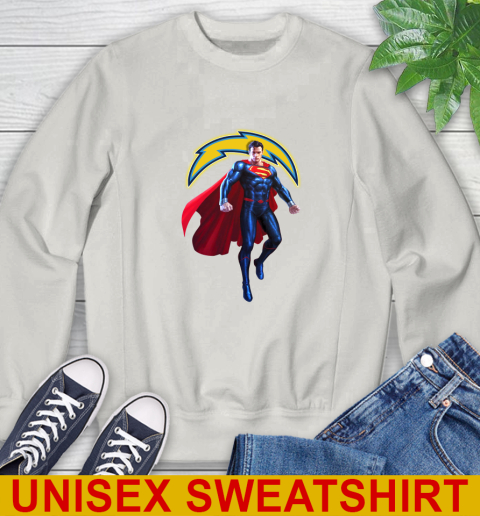 NFL Superman DC Sports Football Los Angeles Chargers Sweatshirt 12