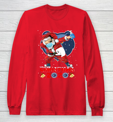 Memphis Grizzlies Funny Santa Claus Dabbing Christmas 2020 NBA Long Sleeve T-Shirt 7