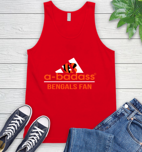 NFL A Badass Cincinnati Bengals Fan Adidas Football Sports 1 Tank Top - Image 6