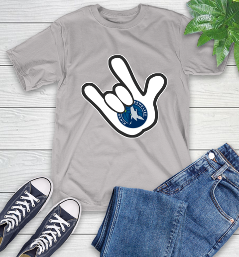 Minnesota Timberwolves NBA Basketball Mickey Rock Hand Disney T-Shirt 12