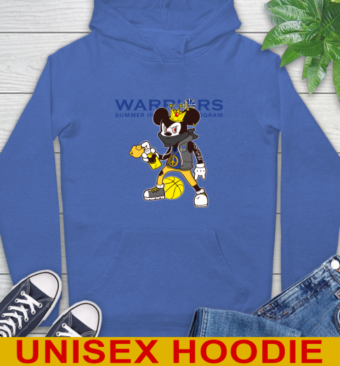 Golden State Warriors NBA Basketball Mickey Peace Sign Sports Hoodie 9