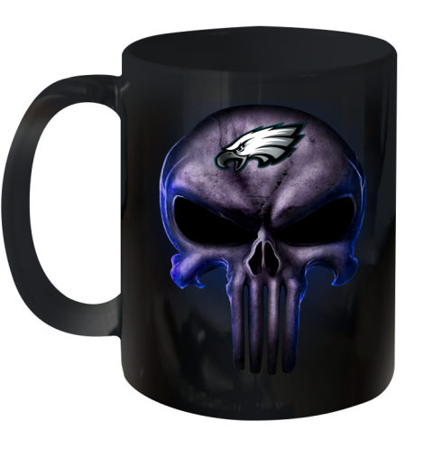 Philadelphia Eagles NFL Football Punisher Skull Sports Ceramic Mug 11oz
