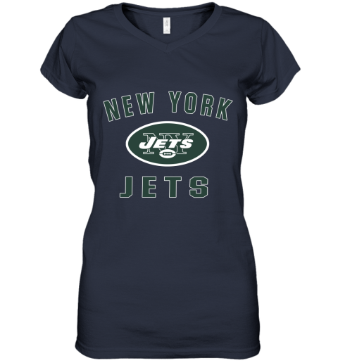 New York Jets NFL Pro Line by Fanatics Branded Vintage Victory Women's V-Neck T-Shirt