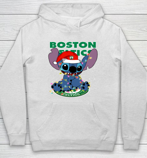 Boston Celtics NBA noel stitch Basketball Christmas Hoodie