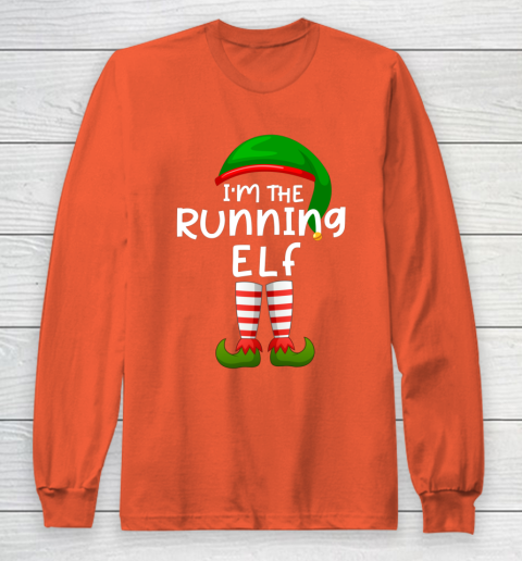 I m The Running Elf Funny Elf Family Matching Christmas Long Sleeve T-Shirt 3