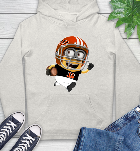 NFL Cincinnati Bengals Minions Disney Football Sports Hoodie 12