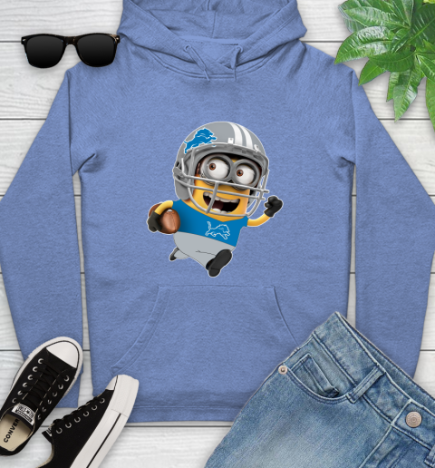 NFL Detroit Lions Minions Disney Football Sports Youth Hoodie 13 NFL Detroit Lions Minions Disney Football Sports Youth Hoodie - Image 13