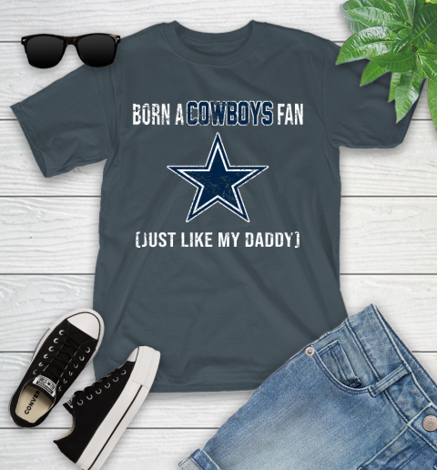 NFL Dallas Cowboys Loyal Football Fan Just Like My Daddy Shirt Youth T-Shirt 9