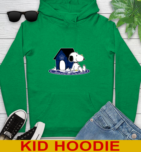 NHL Hockey Toronto Maple Leafs Snoopy The Peanuts Movie Shirt Youth Hoodie 8