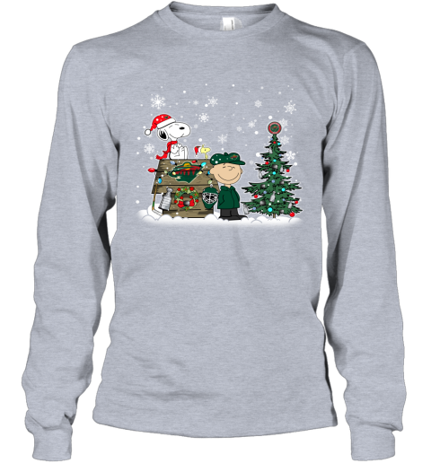 NHL Minnesota Wild Snoopy Charlie Brown Christmas Hockey Super Bowl Sports BrInIK8Mx1I long sleeve tee 14 95 151514 front sport grey