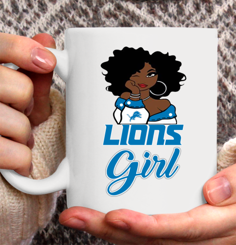 Detroit Lions Girl NFL Ceramic Mug 11oz 4