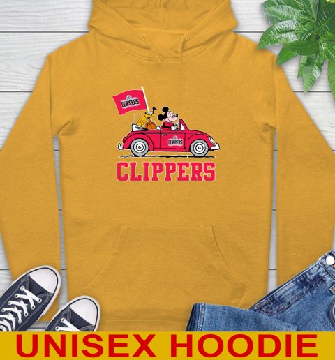 NBA Basketball LA Clippers Pluto Mickey Driving Disney Shirt Hoodie 3
