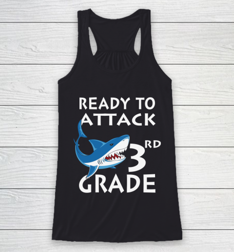 Back To School Shirt Ready to attack 3rd grade 1 Racerback Tank