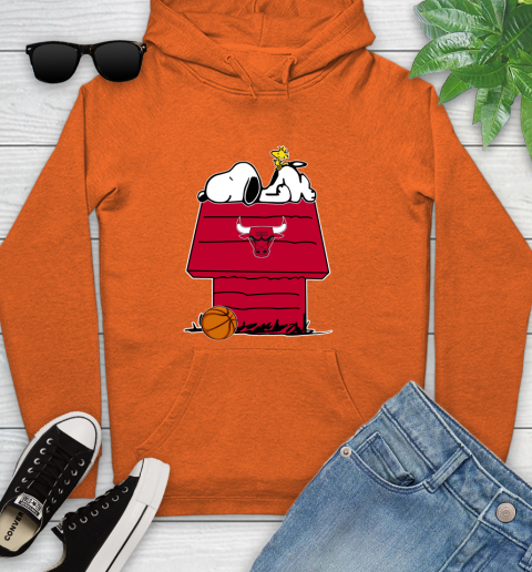 Chicago Bulls NBA Basketball Snoopy Woodstock The Peanuts Movie Youth Hoodie 5
