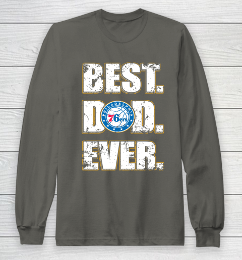 NBA Philadelphia 76ers Basketball Best Dad Ever Family Shirt Long Sleeve T-Shirt 5