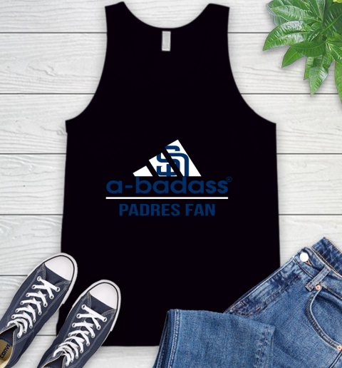 MLB A Badass San Diego Padres Fan Adidas Baseball Sports Tank Top