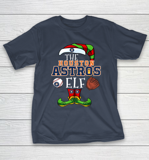 Houston Astros Christmas ELF Funny MLB T-Shirt 3