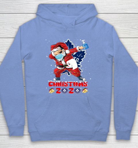 Toronto Maple Leafs Funny Santa Claus Dabbing Christmas 2020 NHL Hoodie 8