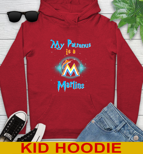 MLB Baseball Harry Potter My Patronus Is A Miami Marlins Youth Hoodie 11