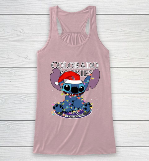 Colorado Rockies MLB noel stitch Baseball Christmas Racerback Tank 5