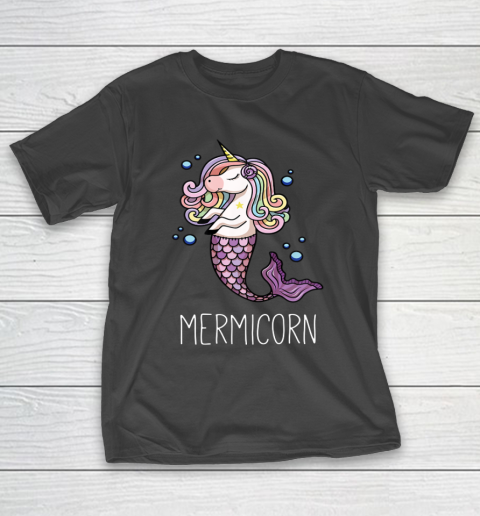 Mermicorn Unicorn Gift For Women Girls Mermaid T-Shirt