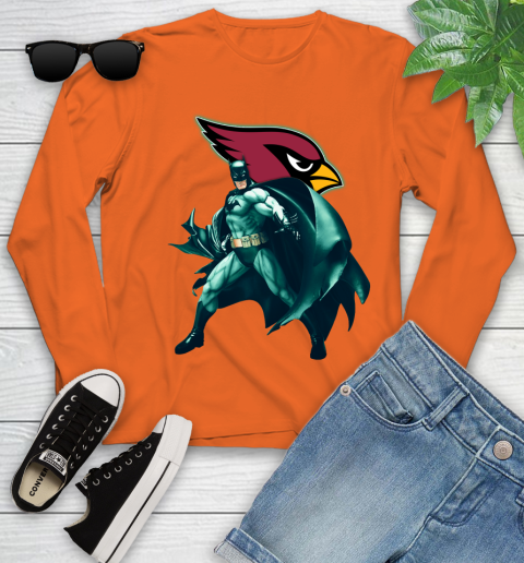 NFL Batman Football Sports Arizona Cardinals Youth Long Sleeve 4