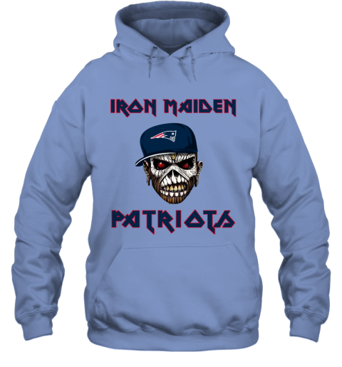NFL New England Patriots Iron Maiden Rock Band Music Football Sports 9nJvzv4VCXZ hoodie 23 95 151514 front carolina blue